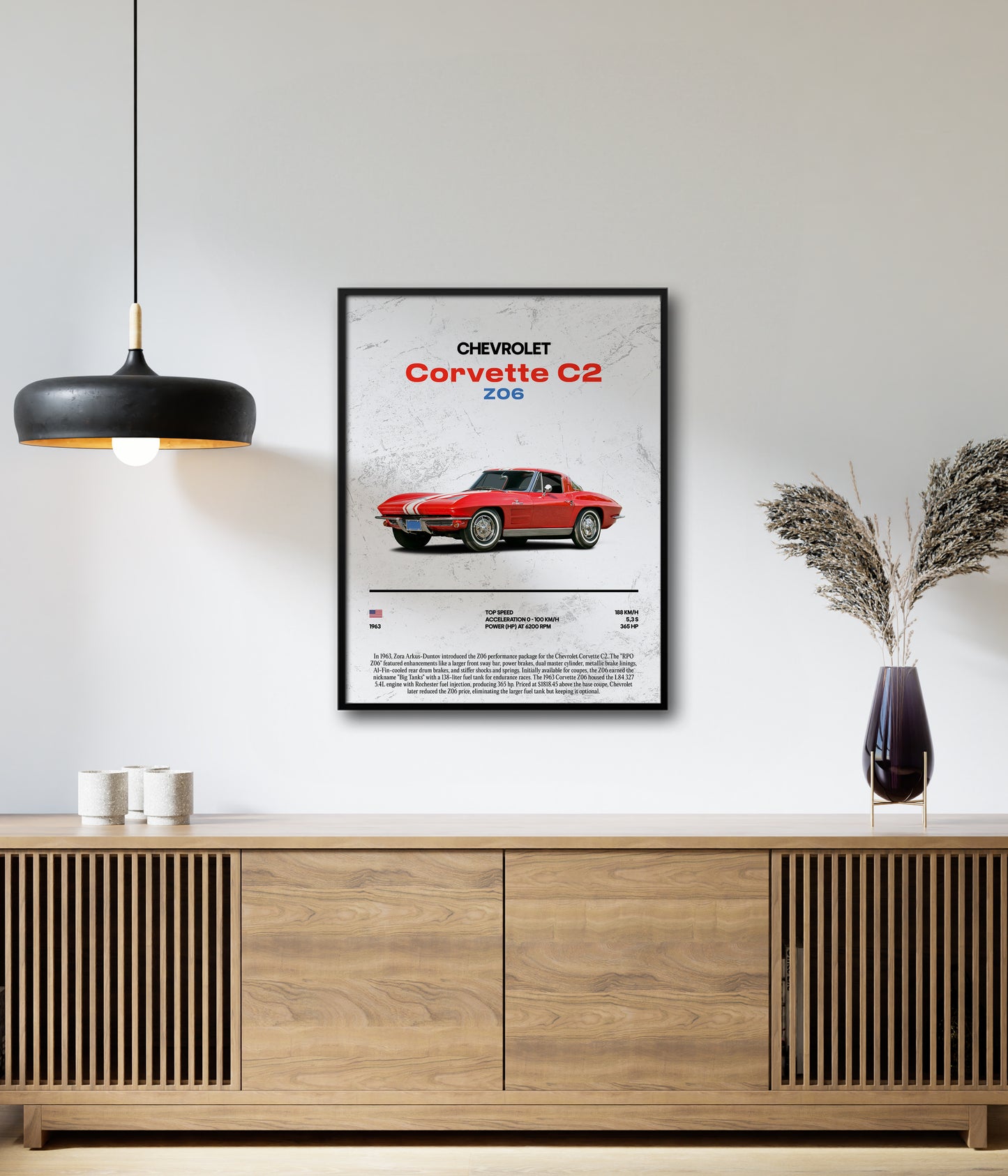 Poster Chevrolet Corvette C2 Z06