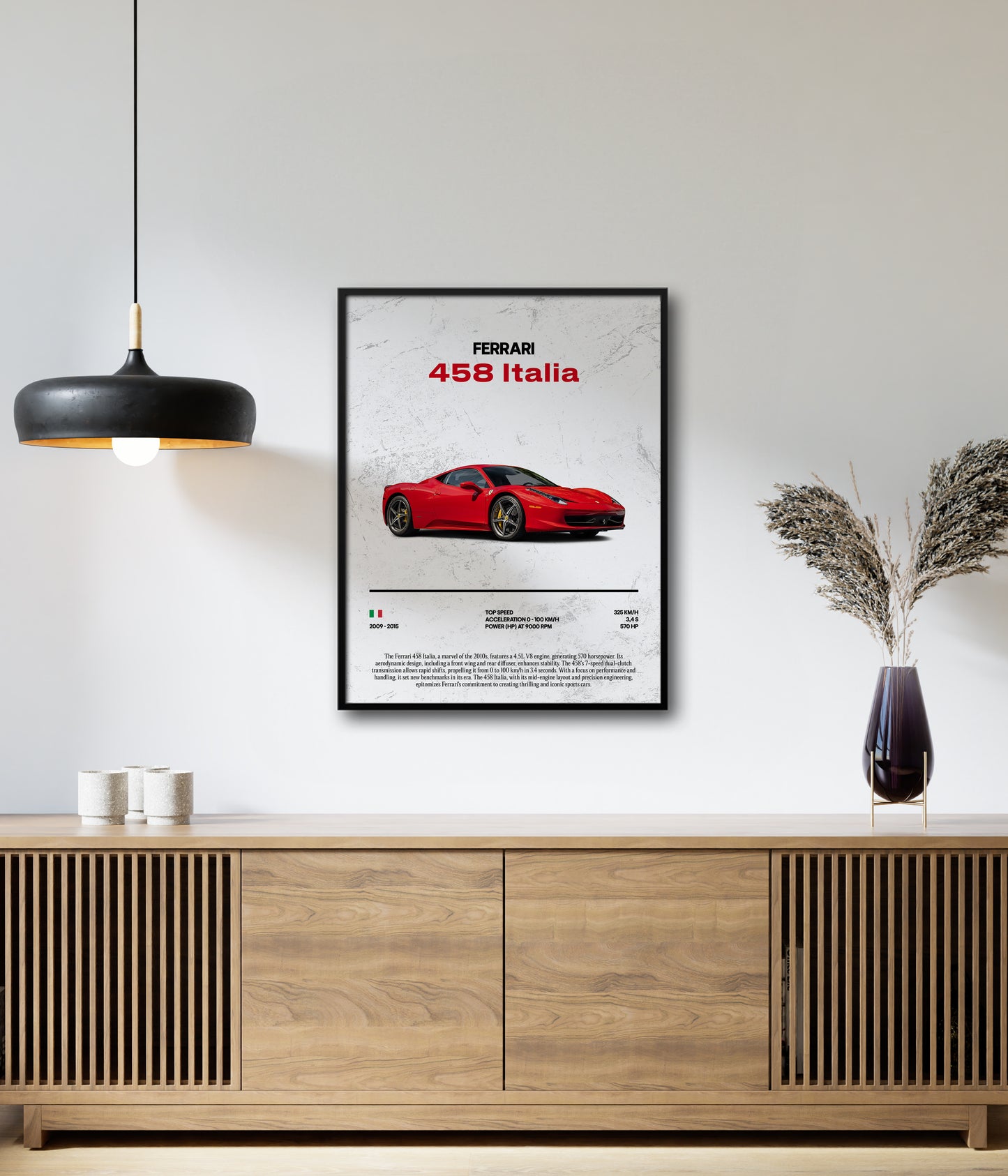 Poster Ferrari 458 Italia