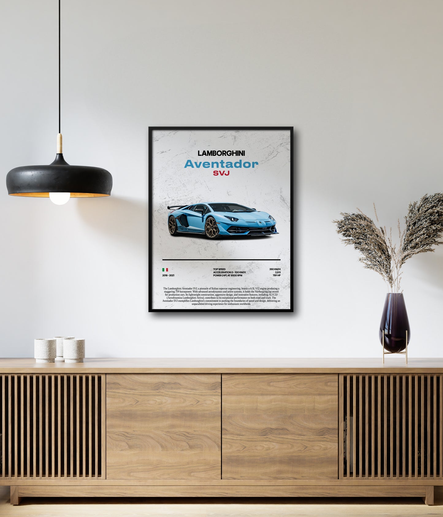 Poster Lamborghini Aventador SVJ