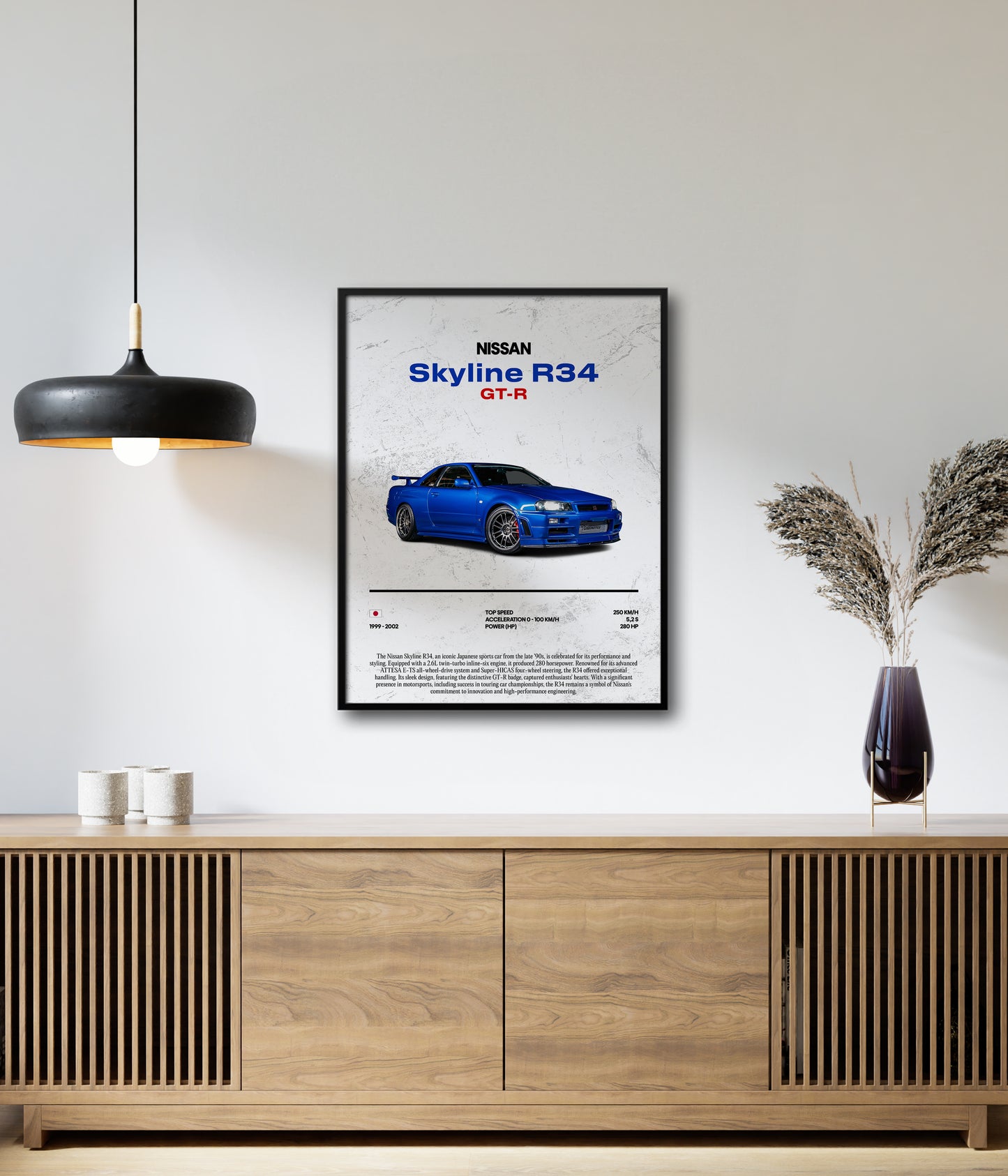 Poster Nissan Skyline R34 GT-R