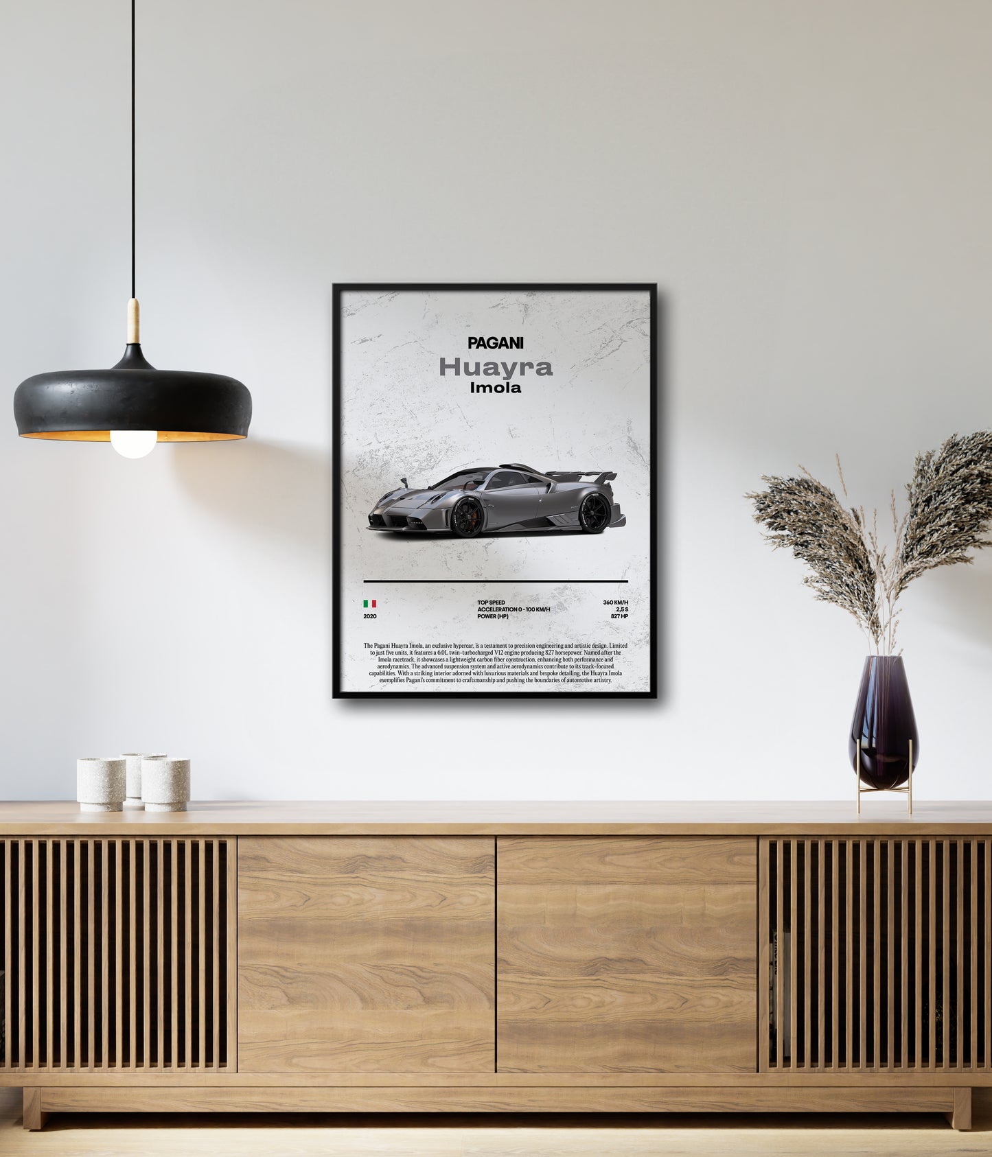 Poster Pagani Huayra Imola