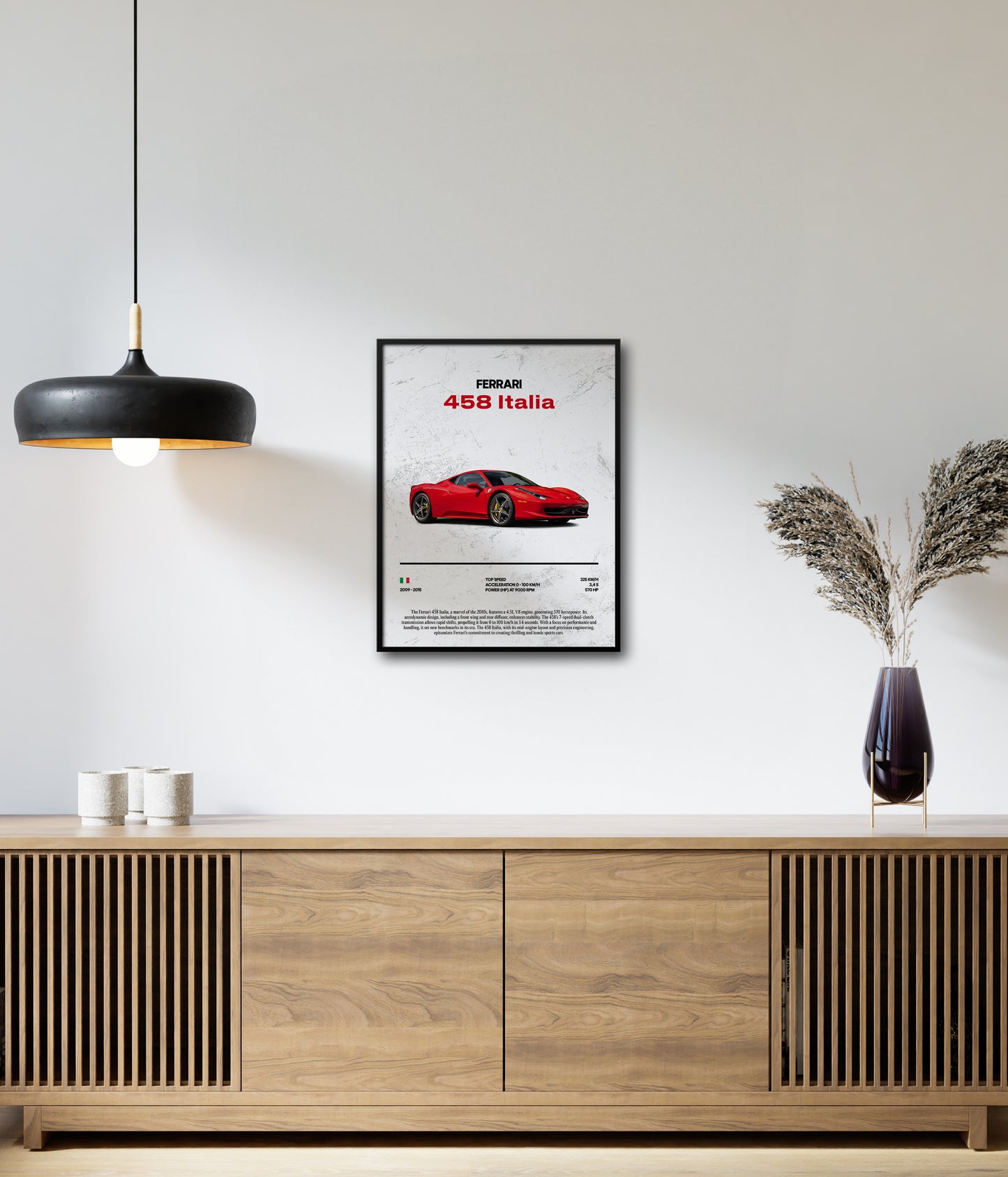 Poster Ferrari 458 Italia