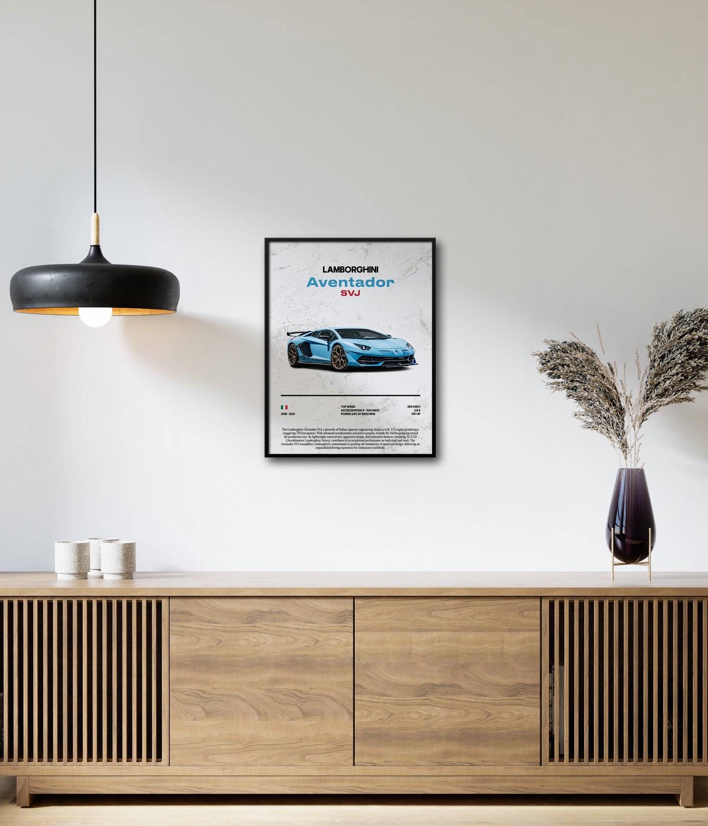 Poster Lamborghini Aventador SVJ