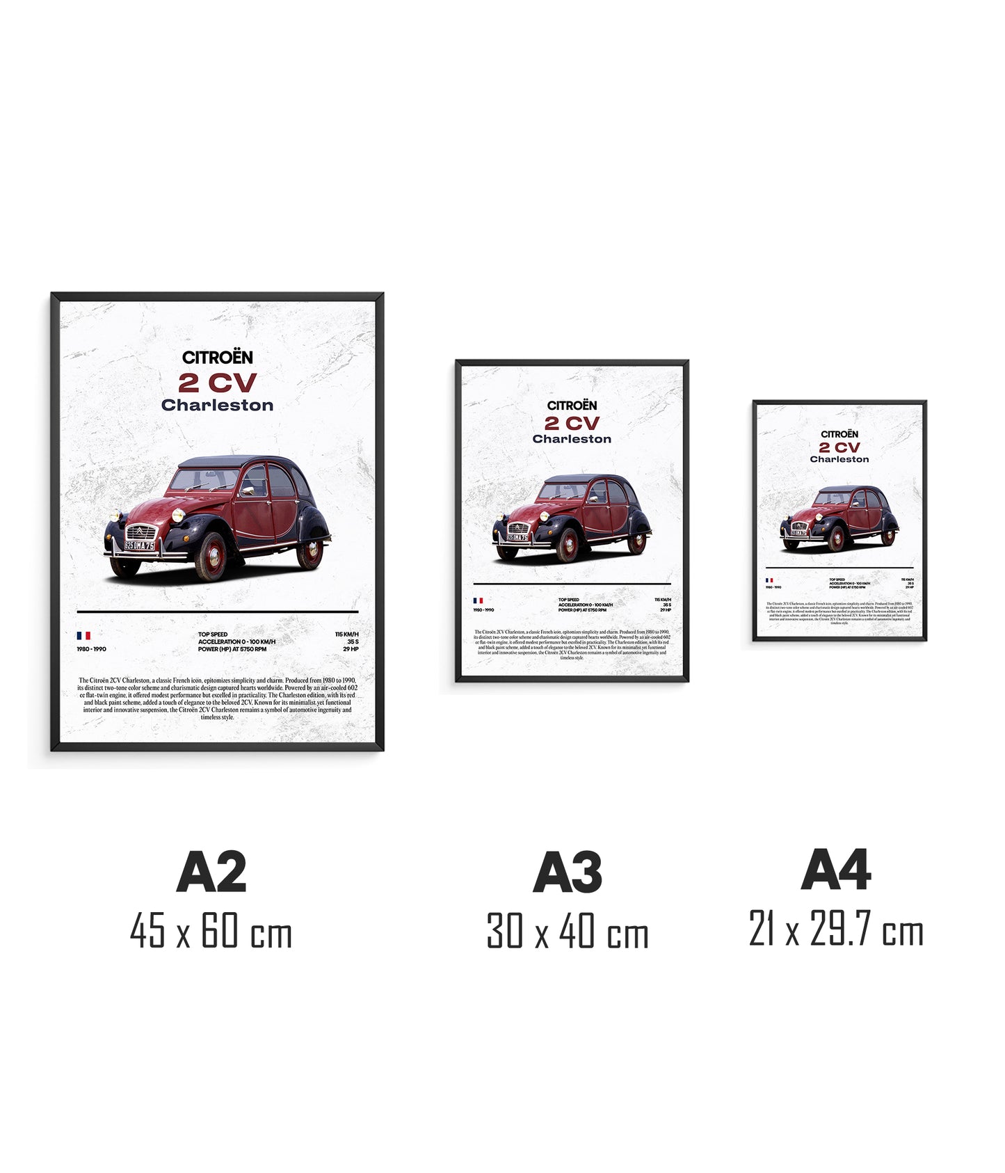 Poster Citroën 2 CV Charleston