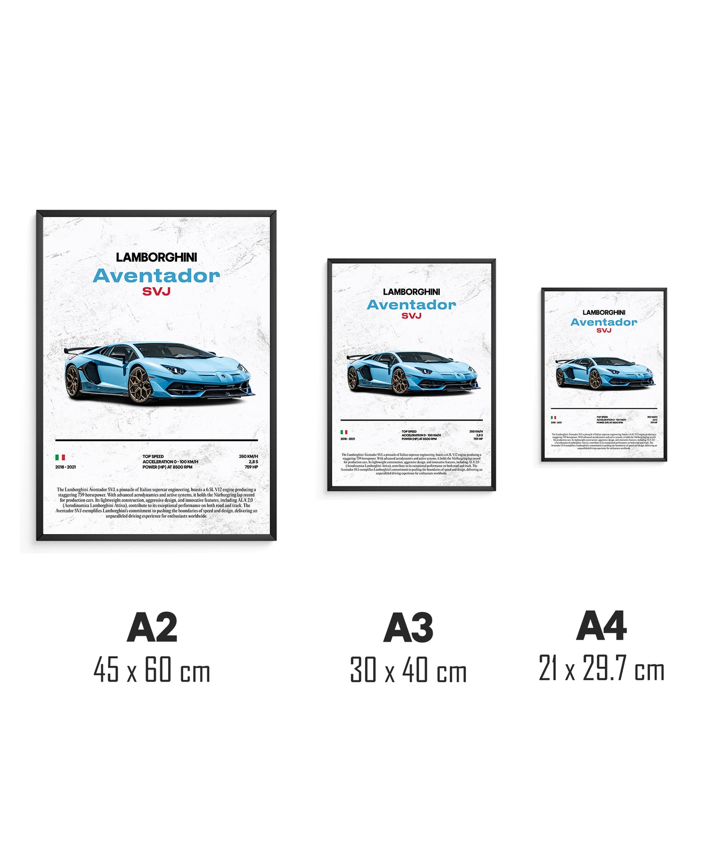 Poster Lamborghini Aventador SVJ