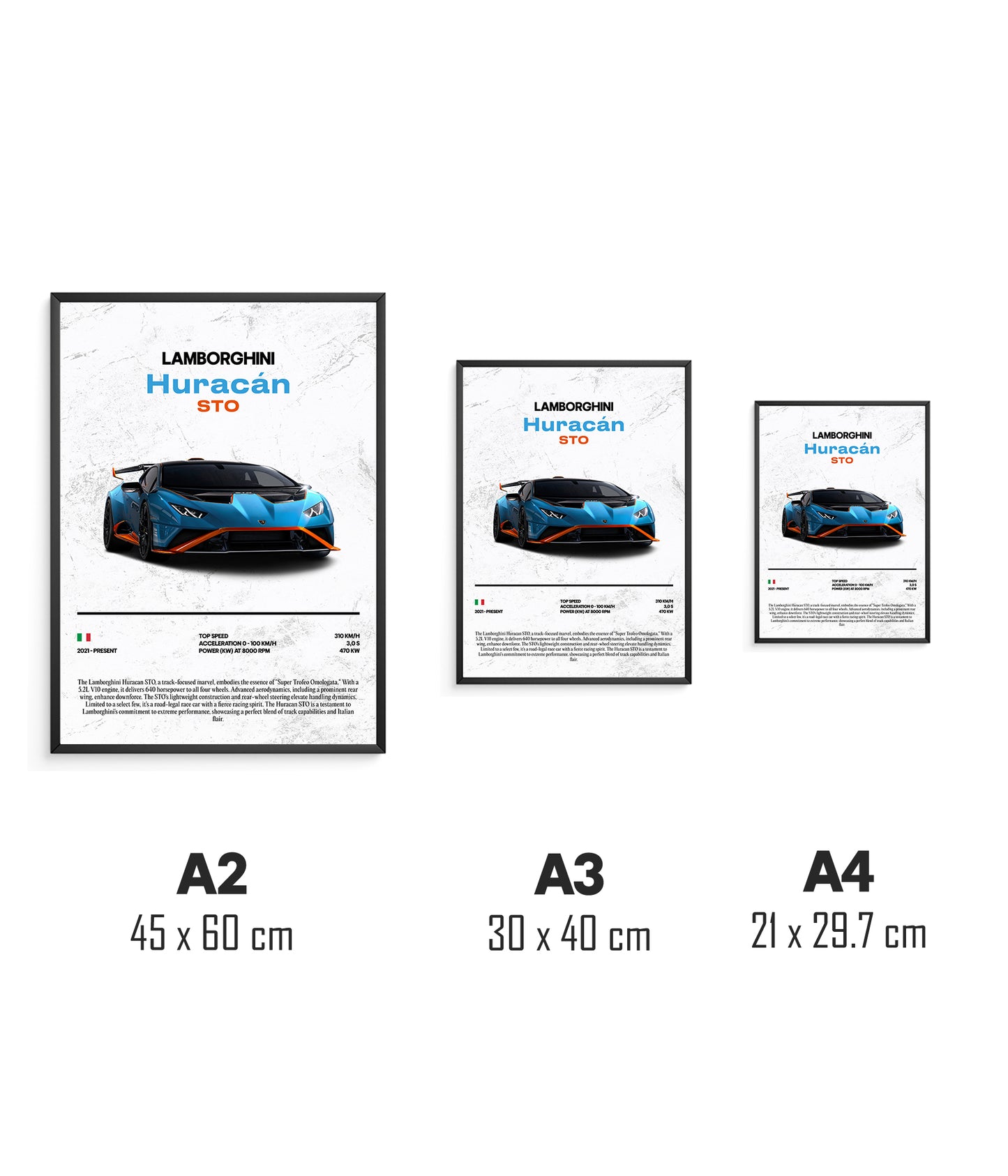 Poster Lamborghini Huracán STO