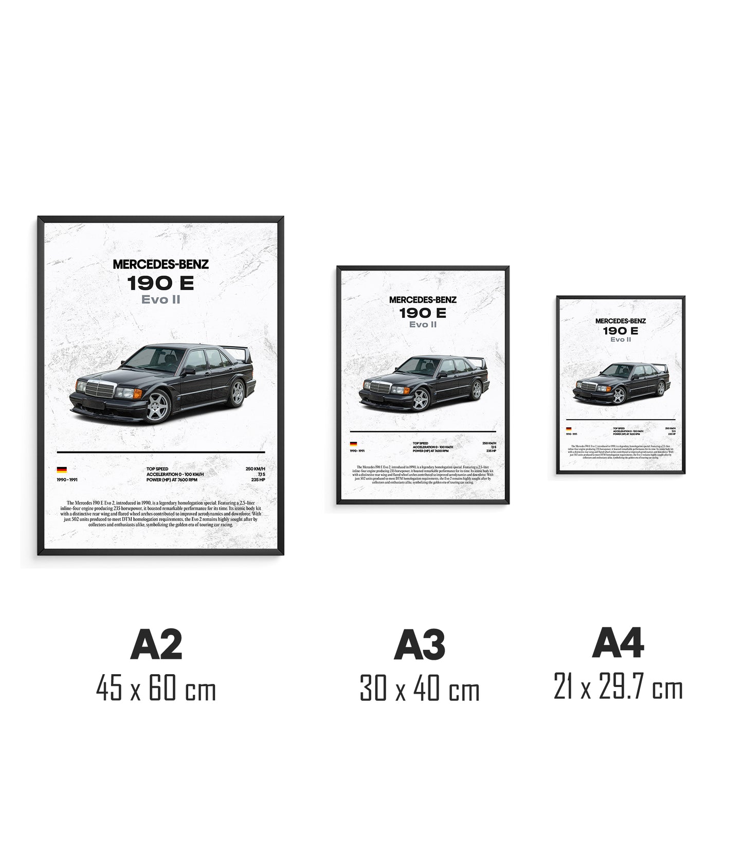 Poster Mercedes-Benz 190 E Evo II