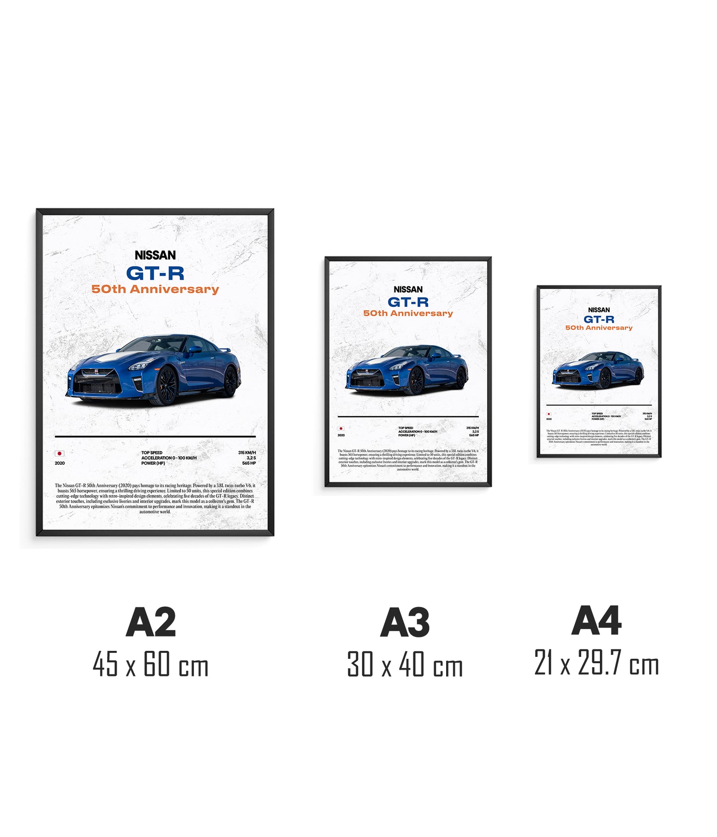 Poster Nissan GT-R 50th Anniversary