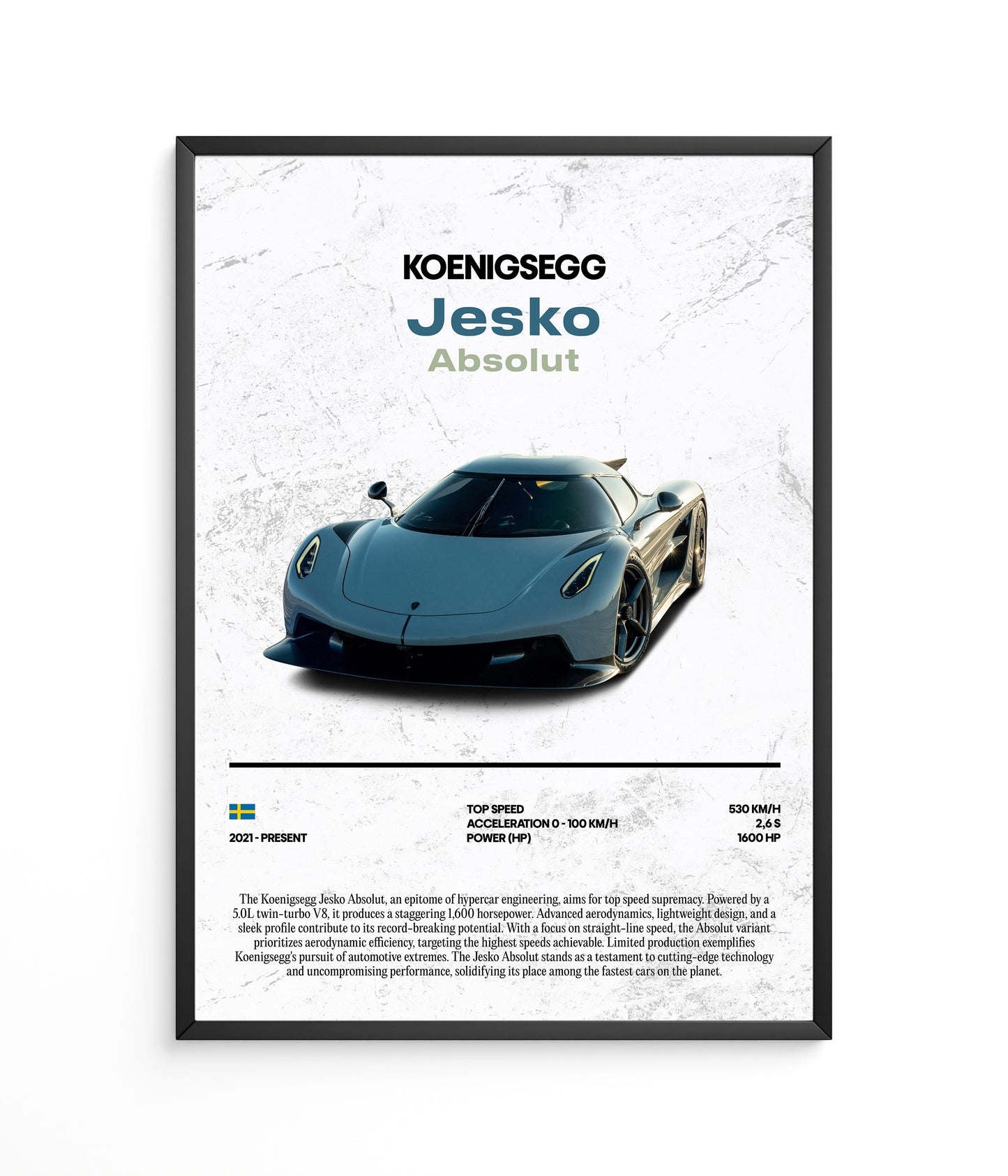 Poster Koenigsegg Jesko Absolut