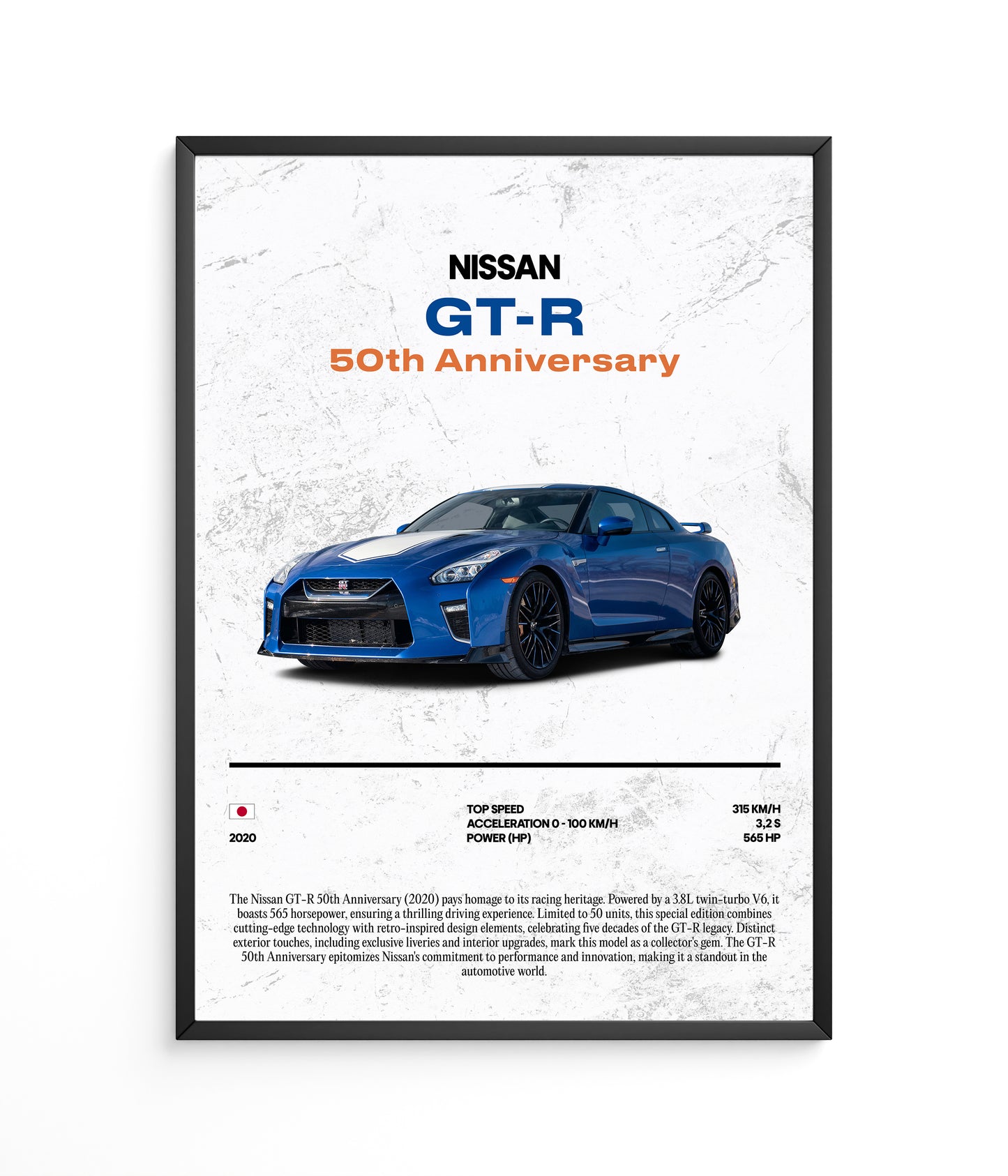 Poster Nissan GT-R 50th Anniversary