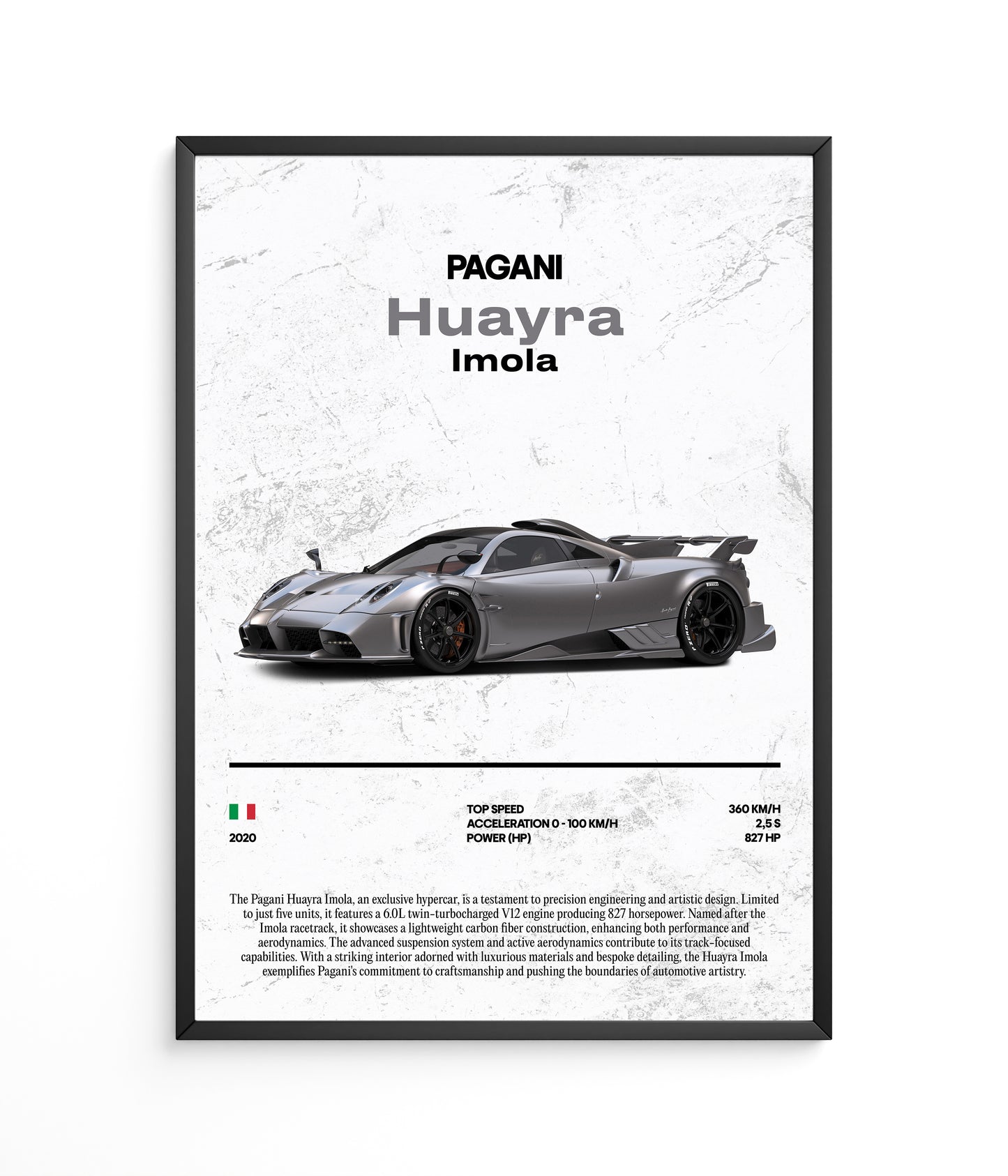 Poster Pagani Huayra Imola