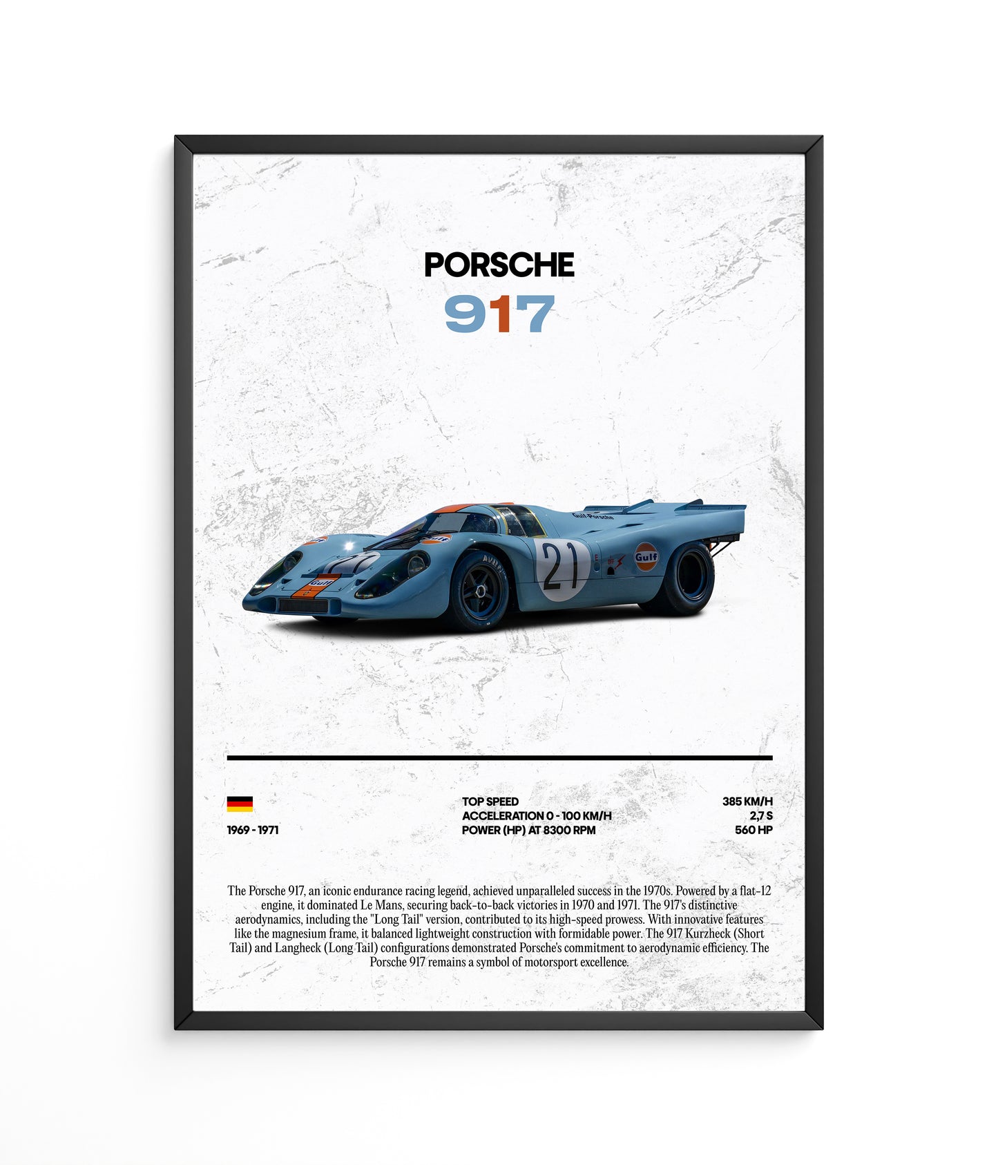 Poster Porsche 917