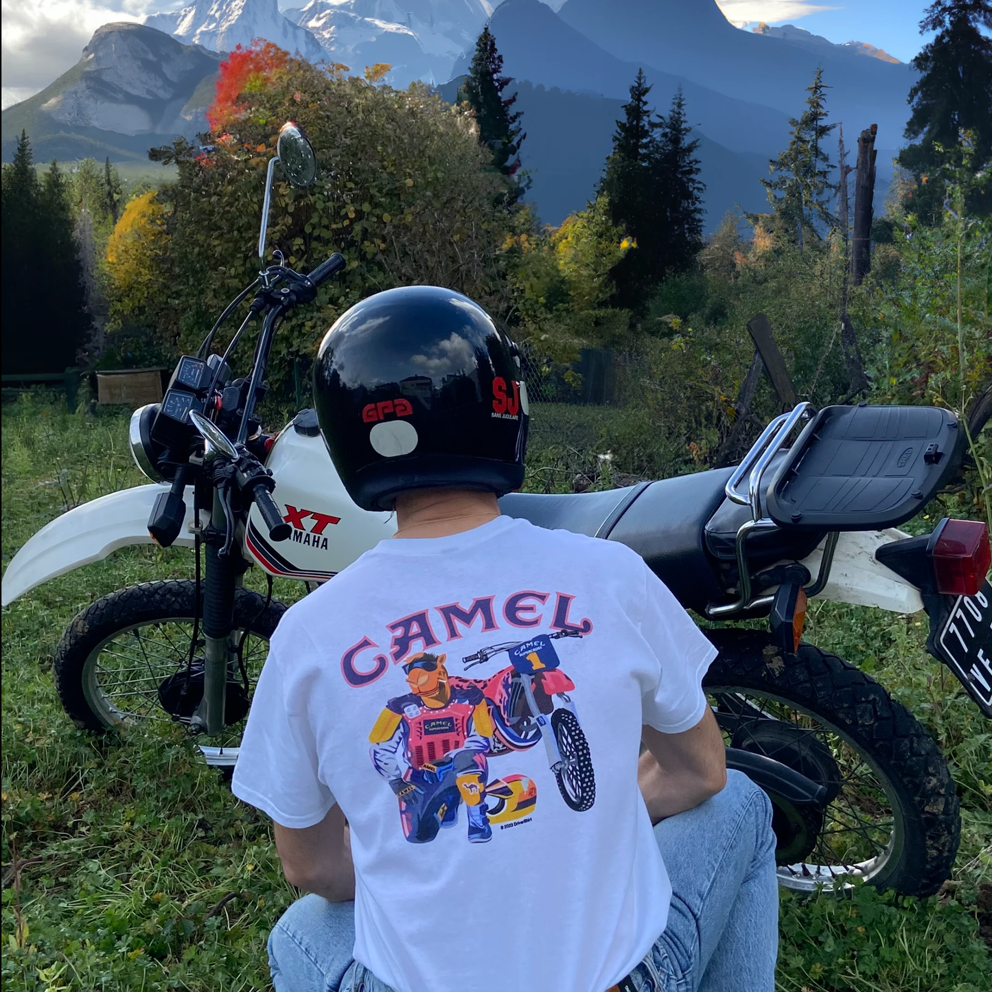 Camel Vintage Dirt Bike Motorsport Shirt