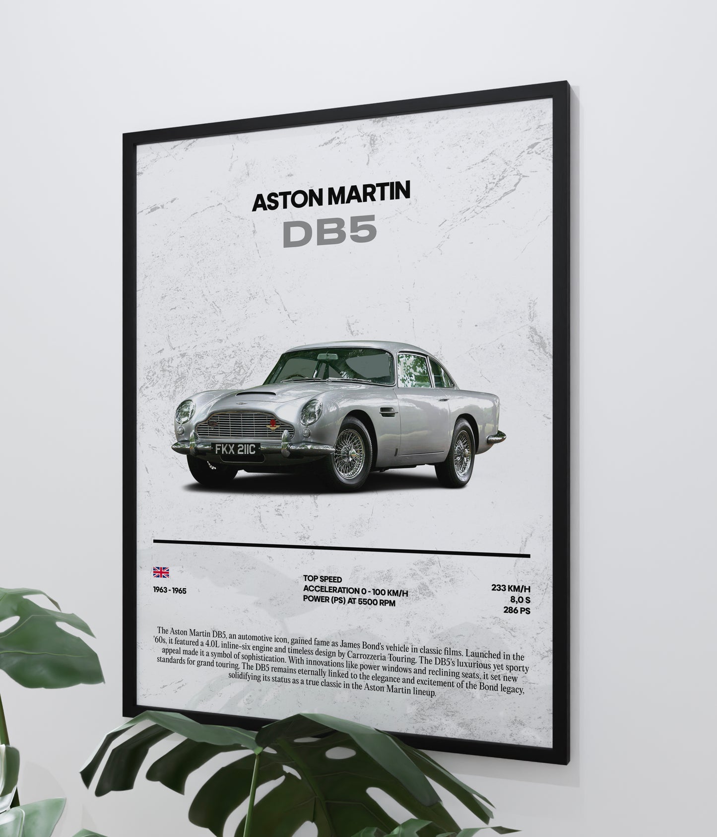Poster Aston Martin DB5