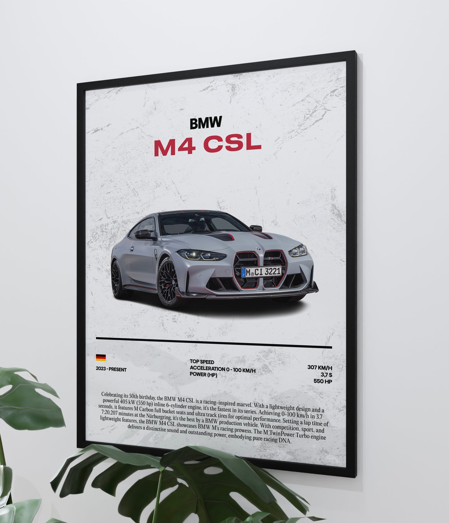 Poster BMW M4 CSL