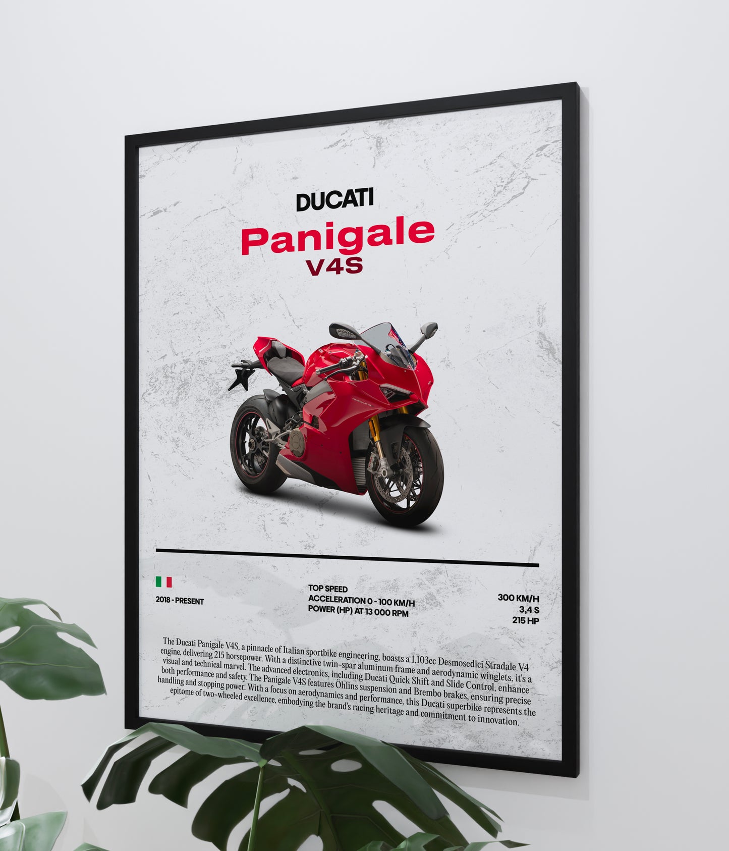 Poster Ducati Panigale V4S