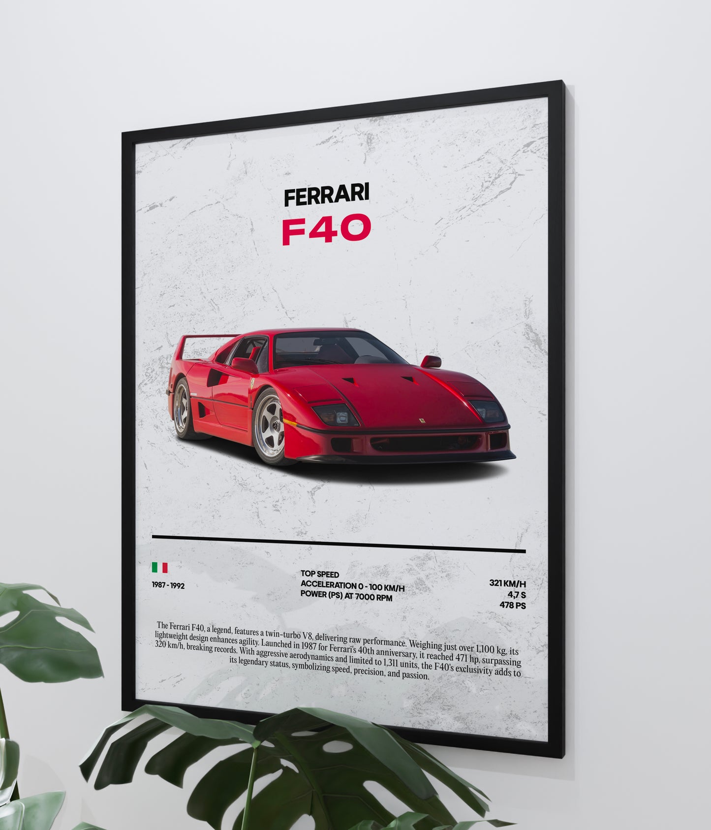 Poster Ferrari F40