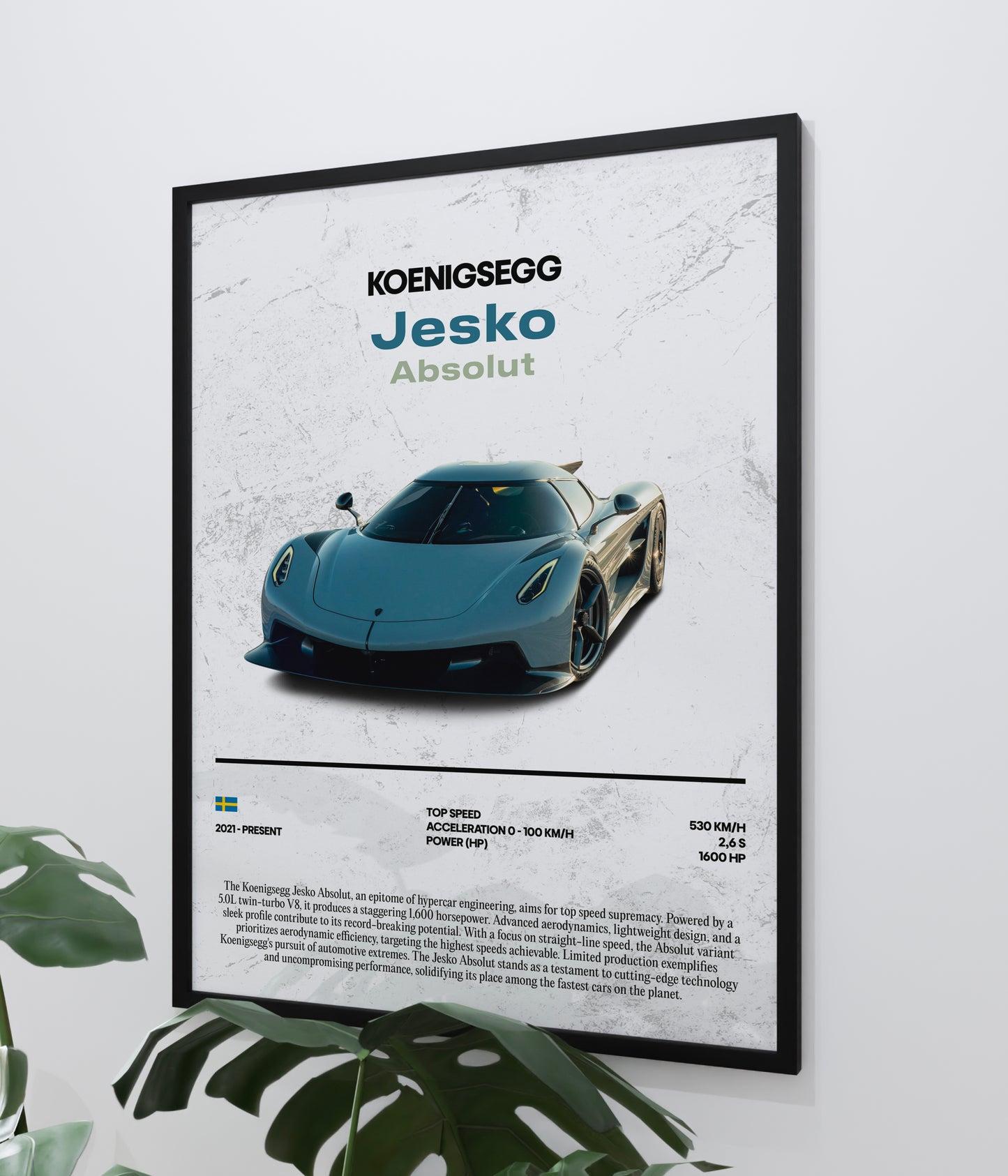 Poster Koenigsegg Jesko Absolut