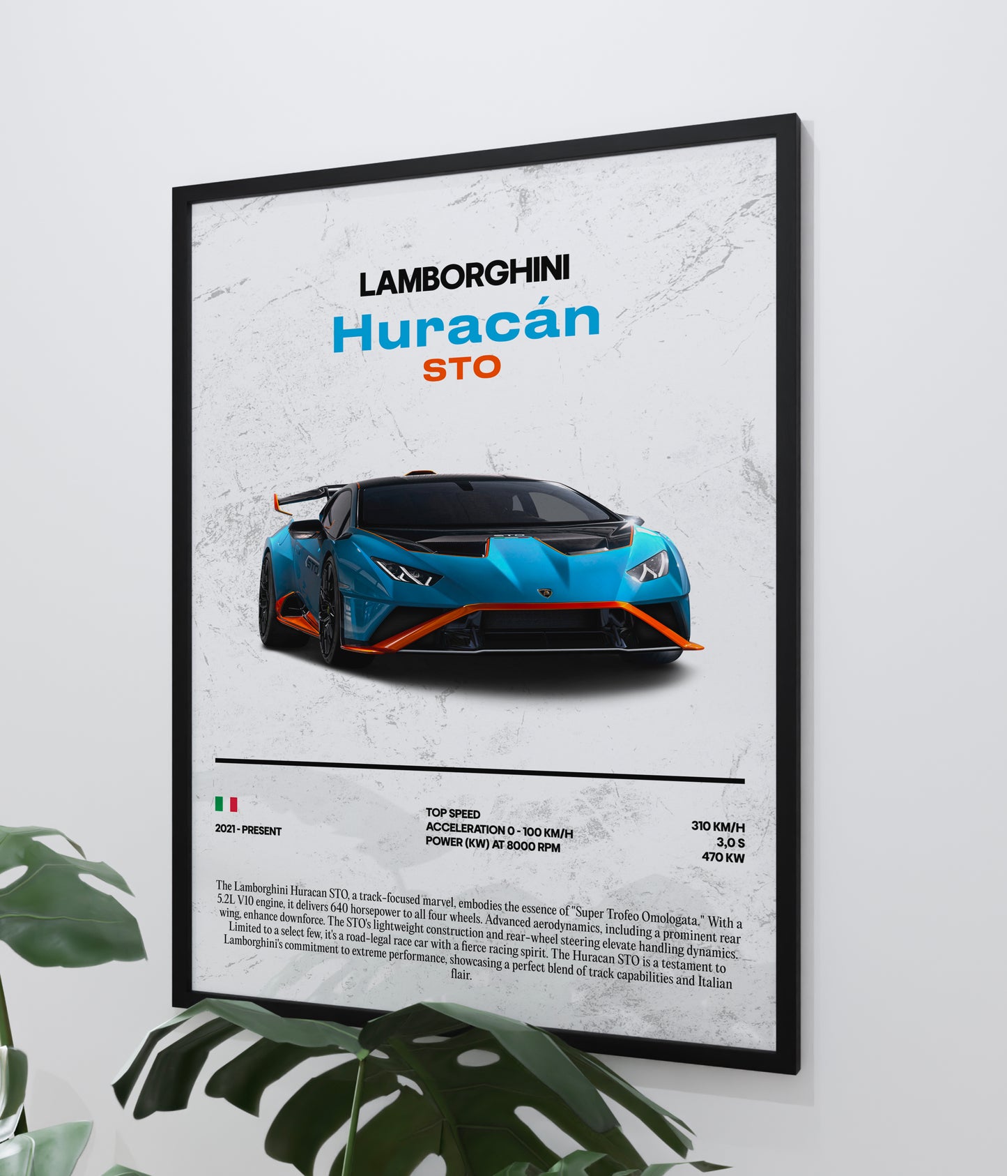 Poster Lamborghini Huracán STO