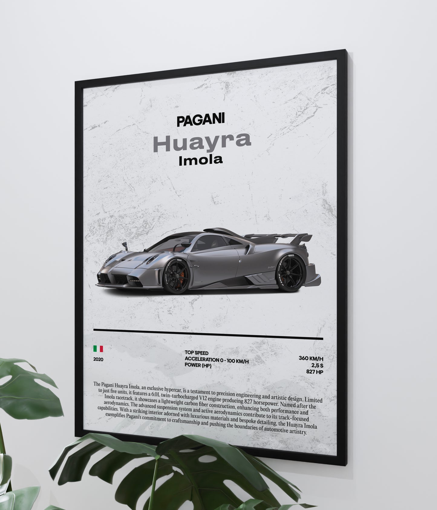 Poster Pagani Huayra Imola