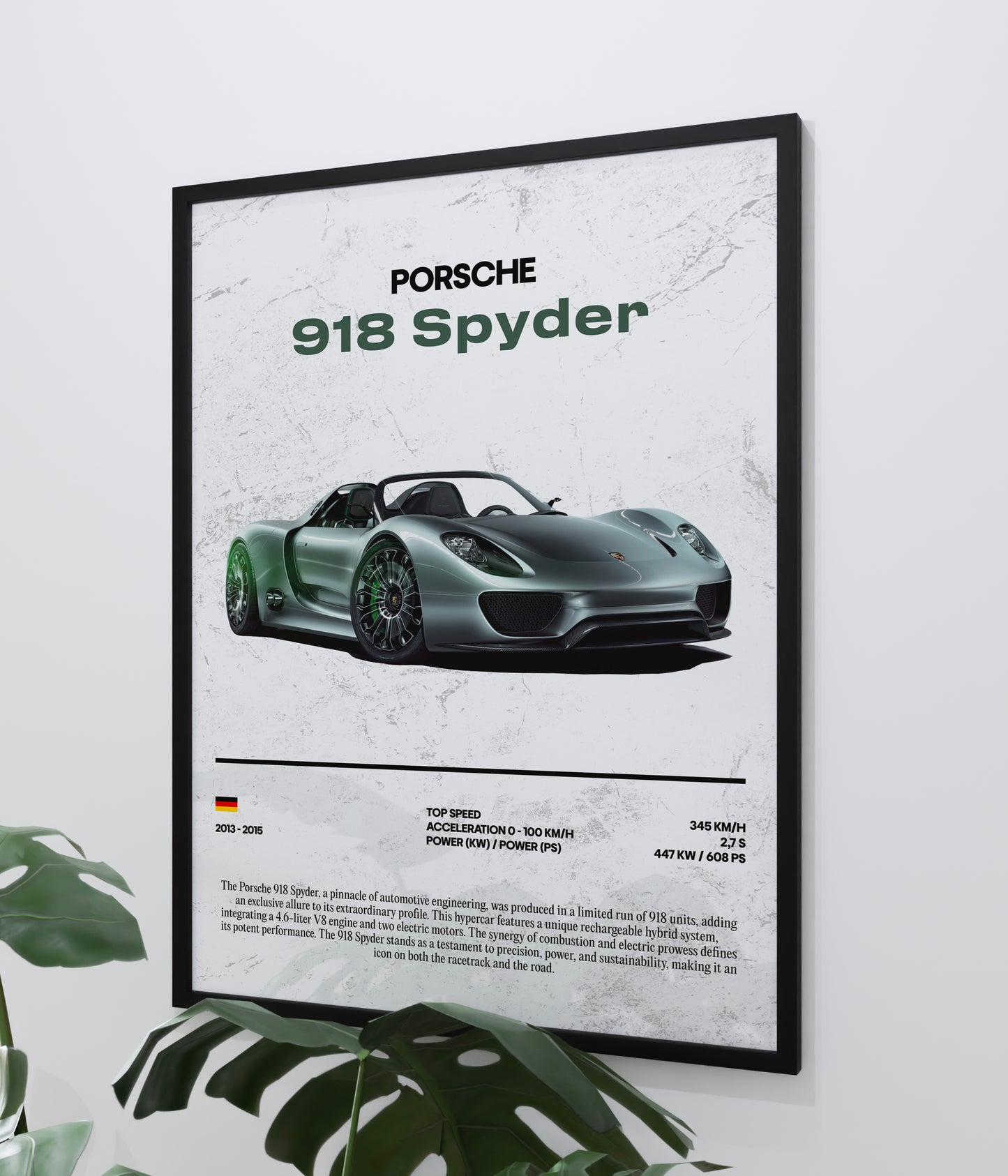 Poster Porsche 918 Spyder