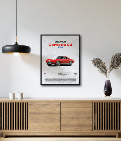 Poster Chevrolet Corvette C2 Z06