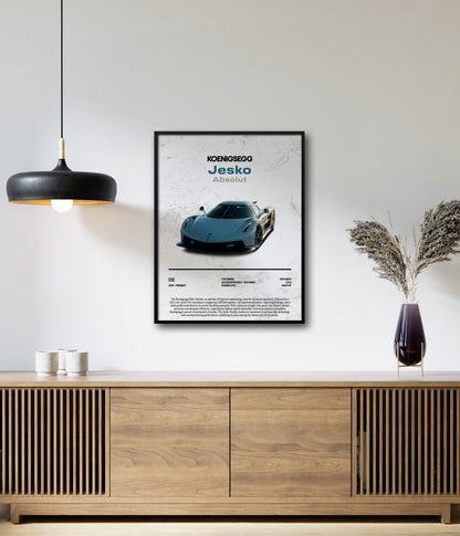 Poster Koenigsegg Jesko Absolut