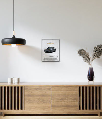 Poster BMW M3 E30