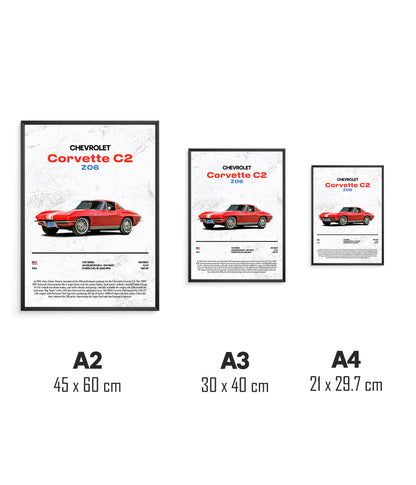 Poster Chevrolet Corvette C2 Z06