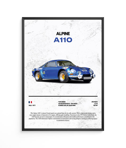 Poster Alpine A110