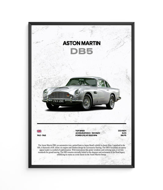 Poster Aston Martin DB5