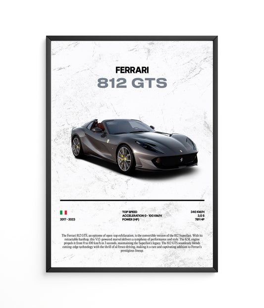 Poster Ferrari 812 GTS