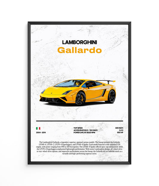 Poster Lamborghini Gallardo