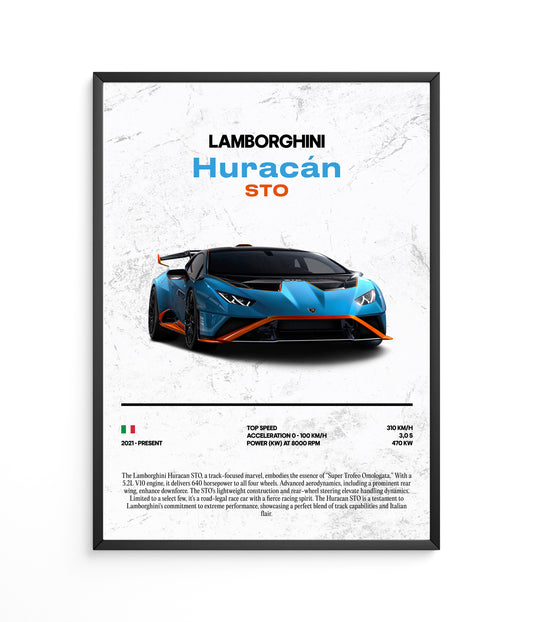 Poster Lamborghini Huracán STO
