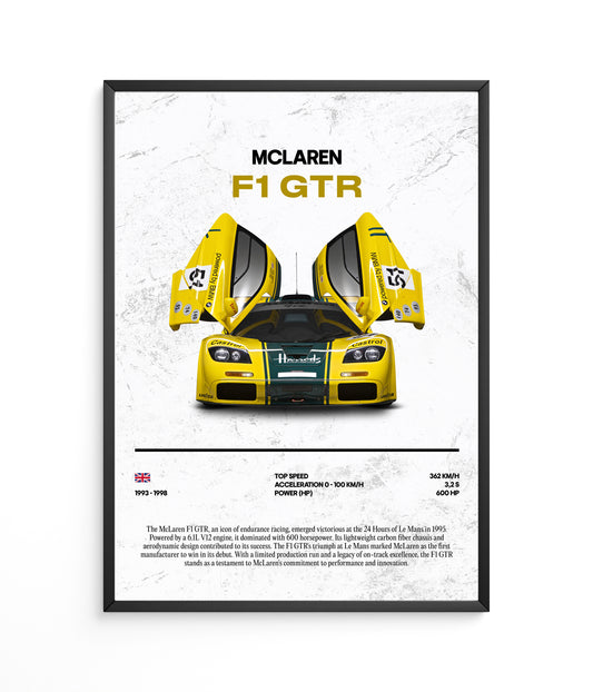Poster McLaren F1 GTR
