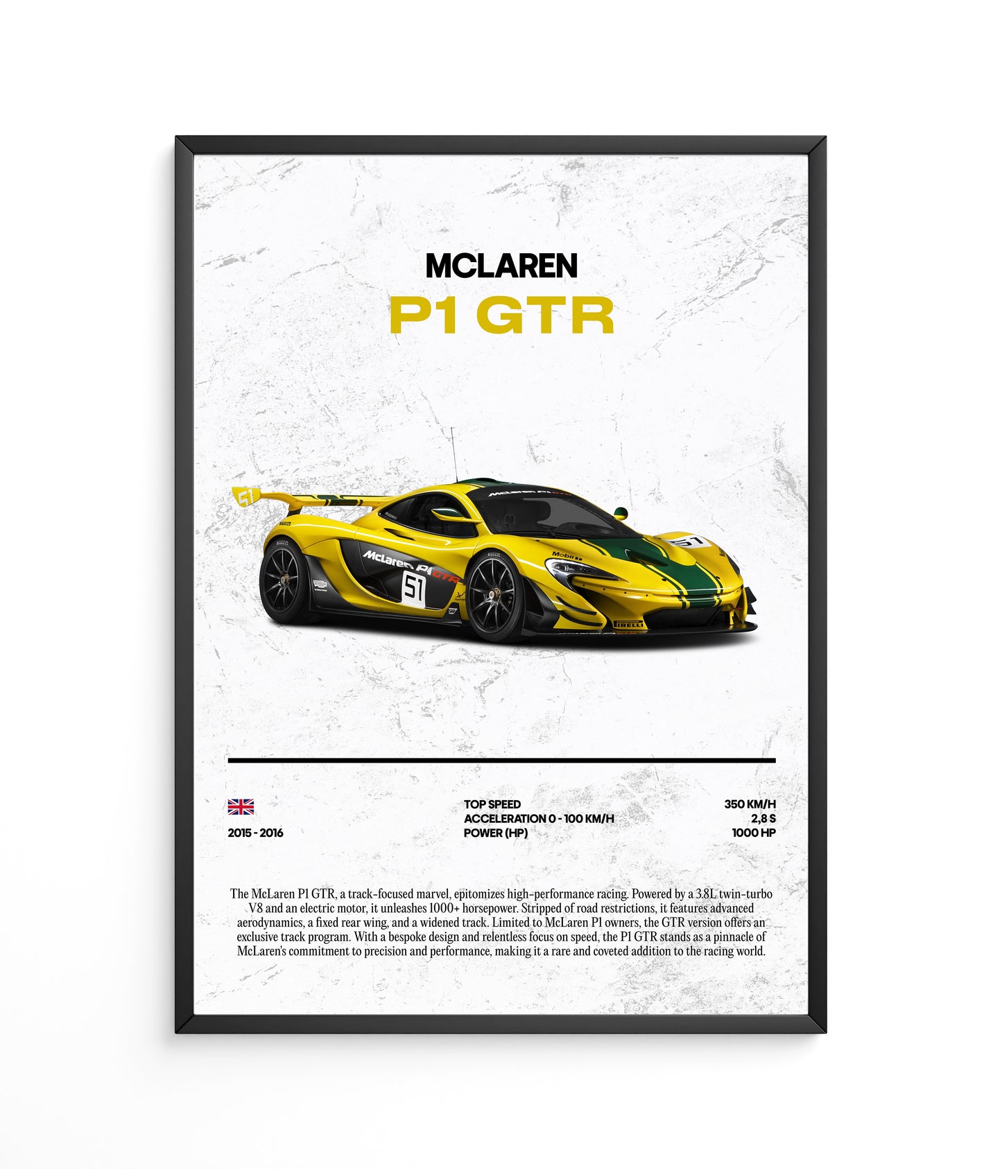 Poster McLaren P1 GTR
