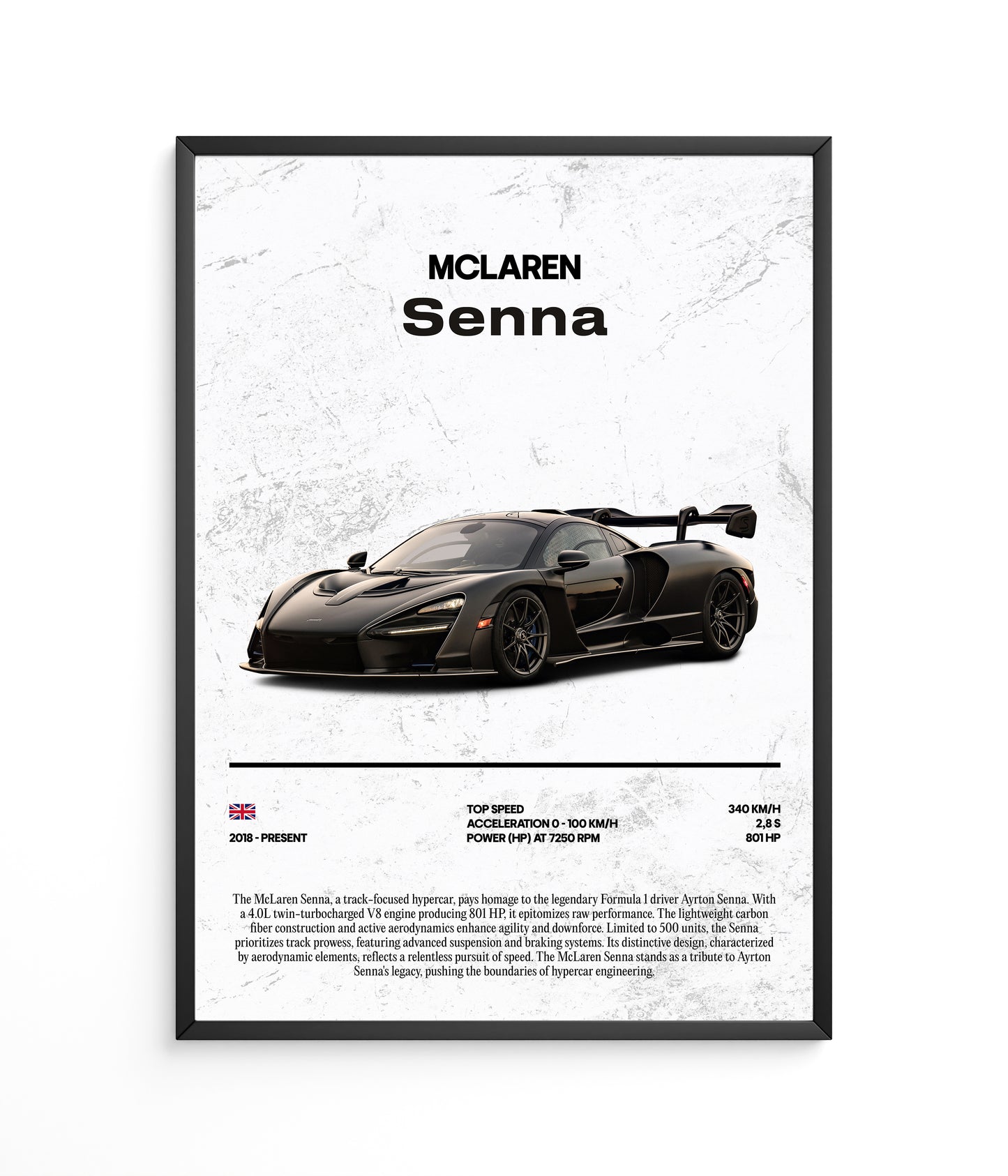 Poster McLaren Senna