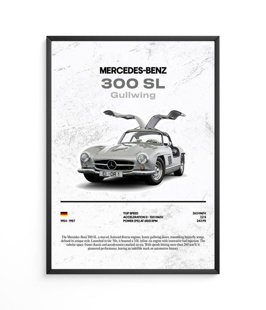 Poster Mercedes-Benz 300 SL