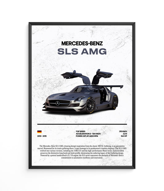 Poster Mercedes-Benz SLS AMG
