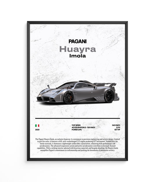 Poster Pagani Huayra Imola