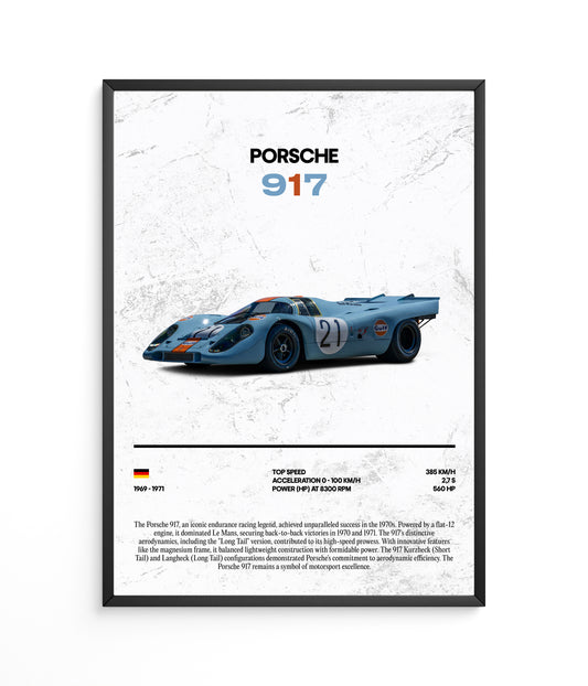 Poster Porsche 917
