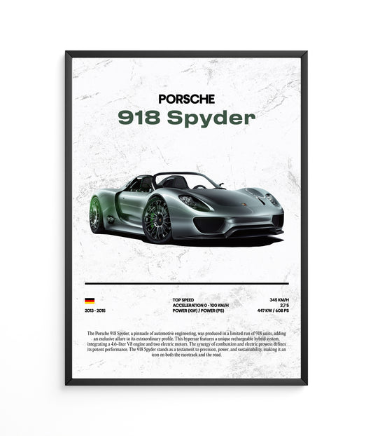 Poster Porsche 918 Spyder