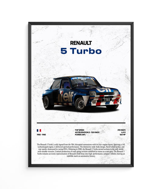 Poster Renault 5 Turbo