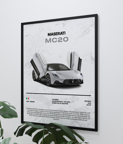 Poster Maserati MC20